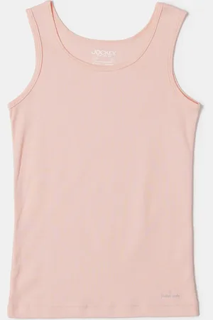 Jockey Girls Super Combed Cotton Rib Solid Inner Tank Top-SG01