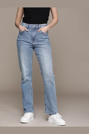 Roadster The Life Co. Women Straight Fit Heavy Fade Stretchable Jeans