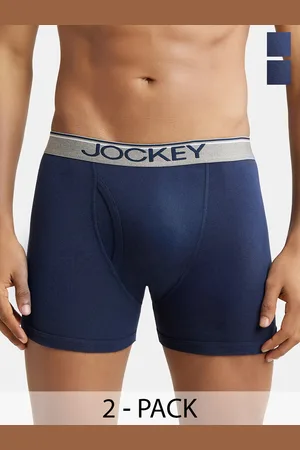 Jockey Modern Classic Men Pack of 2 Black Boxer Briefs 8009-0205