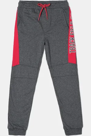 Jockey Boys Super Combed Cotton Printed Joggers with Convenient Side Pockets-AB18