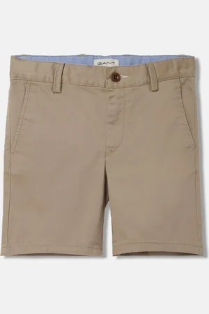 GANT Solid Mid-Rise Regular Fit Shorts