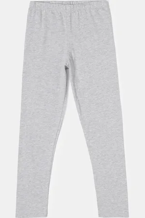 Jockey Girls Super Combed Cotton Elastane Stretch Solid Slim Fit Leggings-UG08