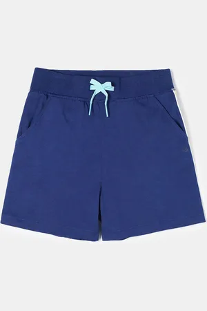 Jockey Girls Super Combed Cotton Regular Fit Solid Shorts with Side Taping-AG63