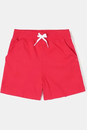 Jockey Girls Super Combed Cotton Regular Fit Solid Shorts with Side Taping-AG63