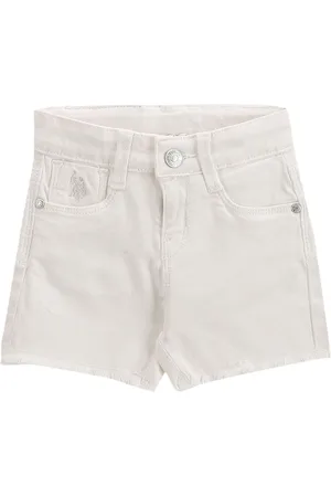 Ralph Lauren Girls Mid-Rise Twill Denim Shorts