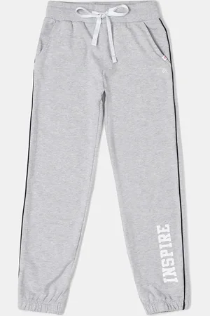 Jockey Girls Super Combed Cotton Printed Relaxed Fit Joggers-AG68