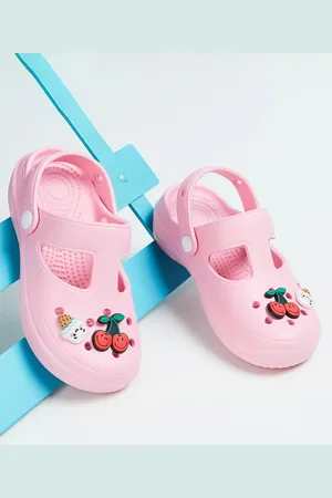 Lifestyle Girls Cherry Applique Rubber Clogs