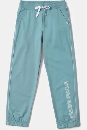 Jockey Girls Super Combed Cotton Printed Relaxed Fit Joggers-AG68