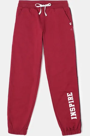 Jockey Girls Super Combed Cotton Printed Relaxed Fit Joggers-AG68