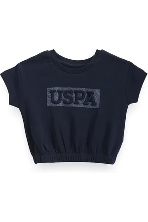 Ralph Lauren Girls Typography Printed Round Neck Short Sleeves Regular T-shirt