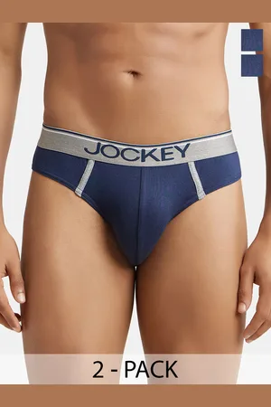 Jockey 8037 Men's Super Combed Cotton Solid Brief with Ultrasoft  Waistband(Pack of 2)