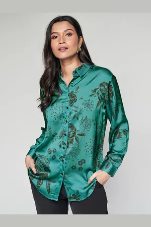AND Floral Printed Spread Collar Casual Shirt