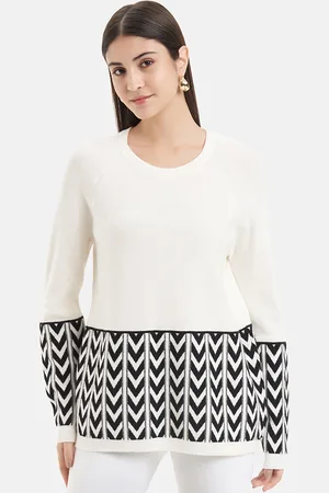 Kazo Geometric Printed Pullover Sweatshirt