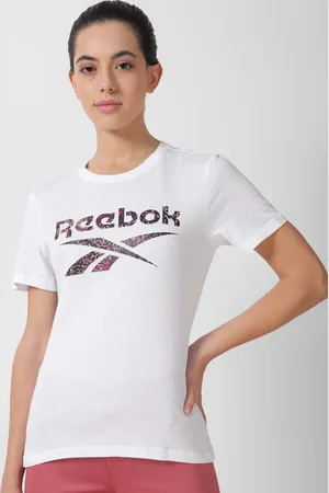 Reebok Brand Logo Printed Pure Cotton T-Shirt