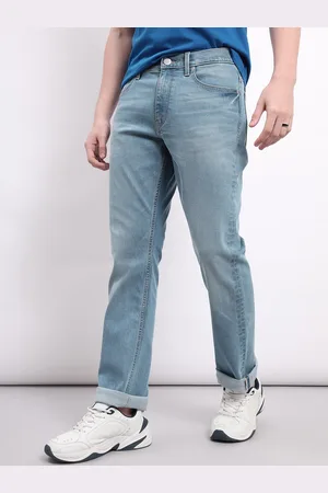 Lee Men Blue Rodeo Straight Fit Clean Look Heavy Fade Stretchable Jeans