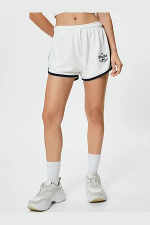 Koton Women Mid-Rise Regular Fit Cotton Sports Shorts