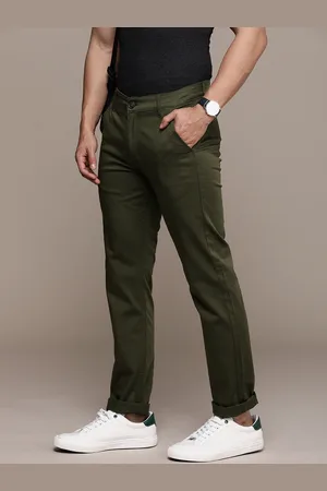 WROGN Men Slim Fit Chinos Trousers