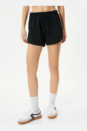 Koton Women Mid-Rise Pure Cotton Sports Shorts