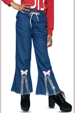 BAESD Girls Wide Leg Denim Palazzos