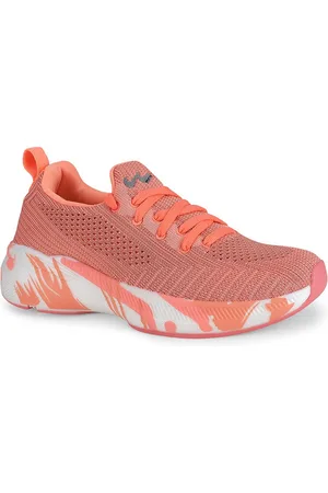 Campus Women Lace Up Mesh Walking Shoes