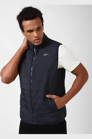 Reebok Ease Sleeveless Stand Collar Padded Jackets