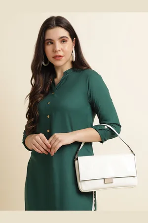 Fabclub Women Green Kurta