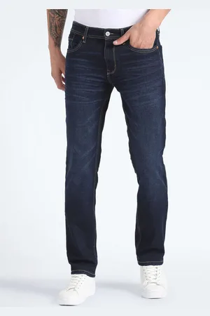 Flying Machine Men Straight Fit Light Fade Stretchable Jeans