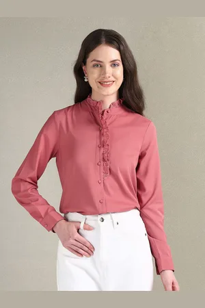 Ralph Lauren High Neck Lace Inserts Shirt Style Top