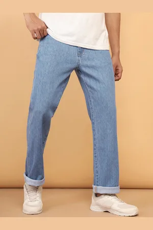Wrangler Men Comfort Fit Low-Rise Light Fade Clean Look Stretchable Jeans