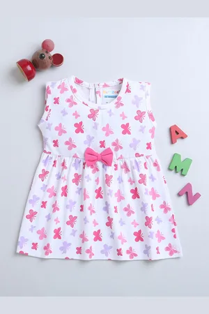 BUMZEE Print Cotton Fit & Flare Dress