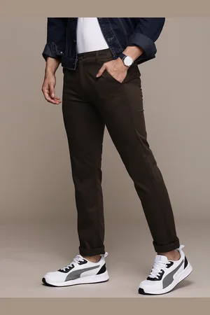 WROGN Men Slim Fit Chinos Trousers