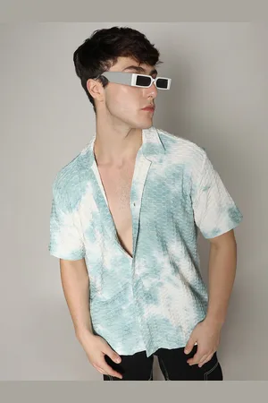 Campus Relaxed Tie-Dye Honeycomb Casual Shirt