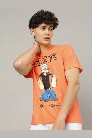 Free Authority Men Round Neck Popeye Printed Tshirts