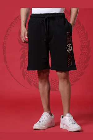 WROGN Men Printed Mid Rise Acrylic Shorts