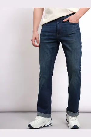 Lee Men Trenton Mid-Rise Light Fade Bootcut Stretchable Jeans