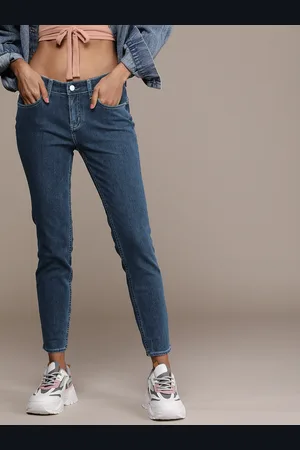 Calvin Klein Women Mid-Rise Super Skinny Fit Stretchable Cropped Jeans
