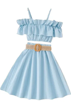 Stylecast Girls Blue Top with Skirt