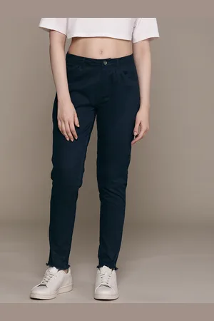 Roadster Women Solid Slim Fit Chinos Trousers