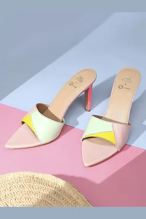 Tao Paris Colourblocked Open Toe Slim heels