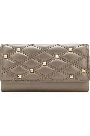 Da Milano Women Embellished Leather Three Fold Wallet