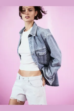 H&M Women 90s Boyfriend Fit Low Denim shorts