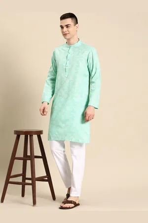Anouk Men Floral Printed Regular Kurta With Pyjamas