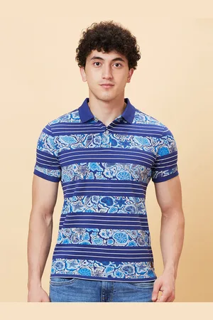 Being Human Floral Printed Polo Collar Short Sleeves T-shirt