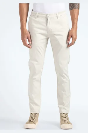 Flying Machine Men Cotton Tapered Fit Chinos Trousers