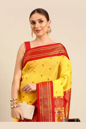 Varkala Silk Sarees Ethnic Motifs Zari Paithani Saree