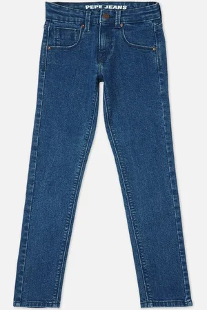 Pepe Jeans Boys Mid-Rise Slim Fit Light Fade Stretchable Jeans