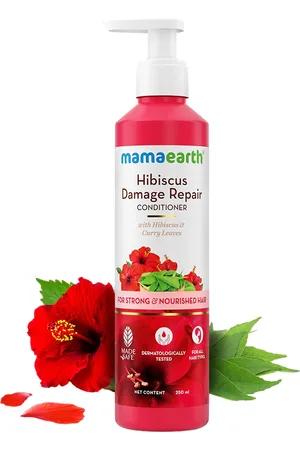 Mamaearth Hibiscus Damage Repair Conditioner with Curry Leaves & Shea Butter - 250 ml