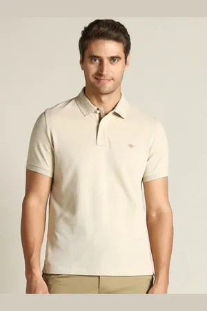 Dockers Men Solid Polo Collar Classic Fit T-Shirt