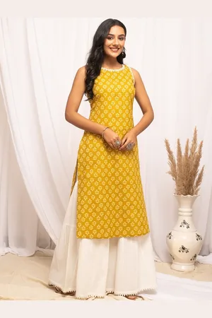 FIORRA Floral Printed Printed Straight Kurta
