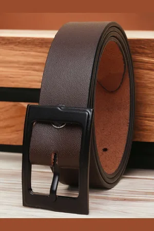 Invictus Men Textured Leather Formal Belt